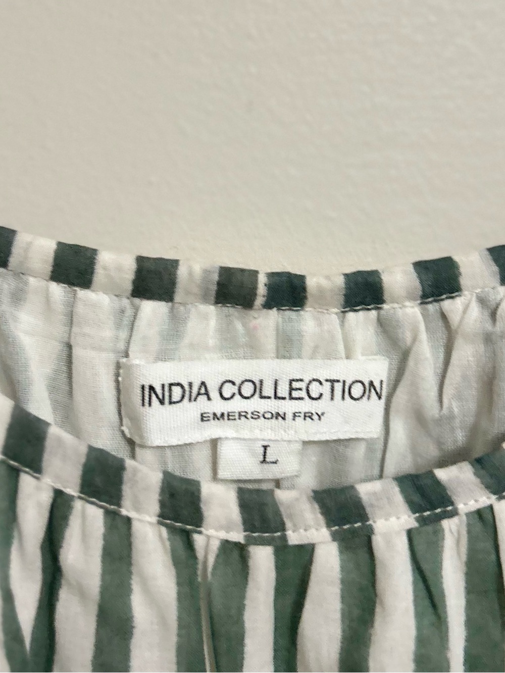 ⭐️India Collection Emerson Fry Jasmine Moss Green White Dress⭐️ - Picture 7 of 8